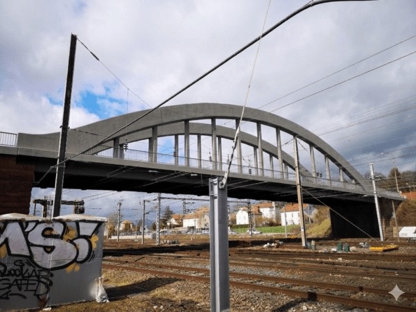 Rénovation du pont bow-string à Damelevières