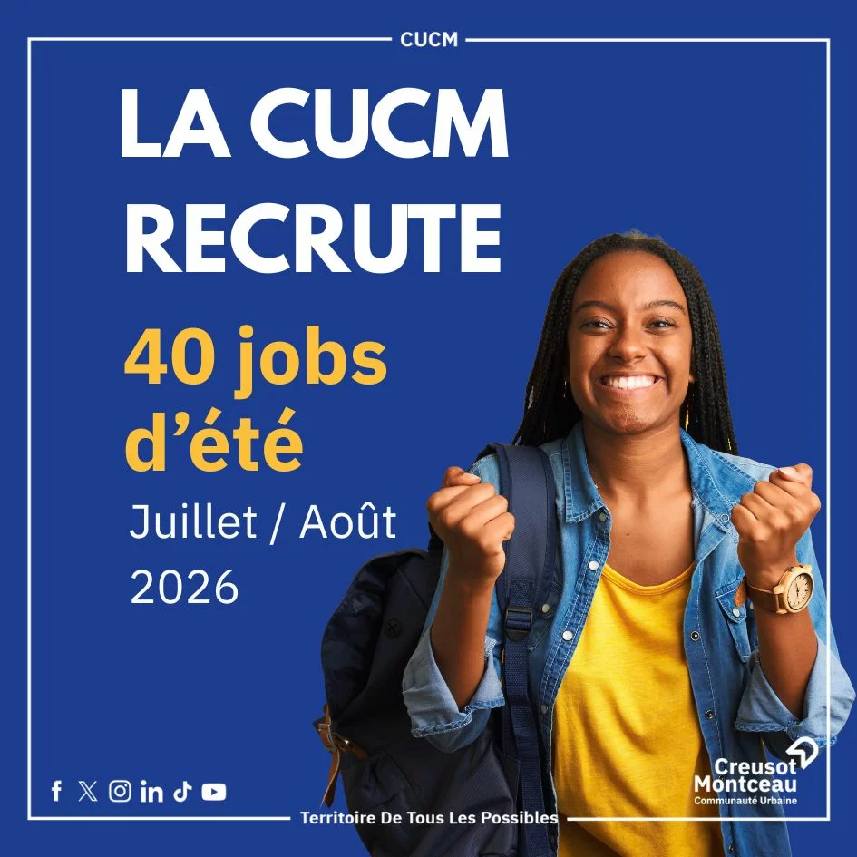 Le Creusot-Montceau : 40 emplois saisonniers à pourvoir pour l'été 2026