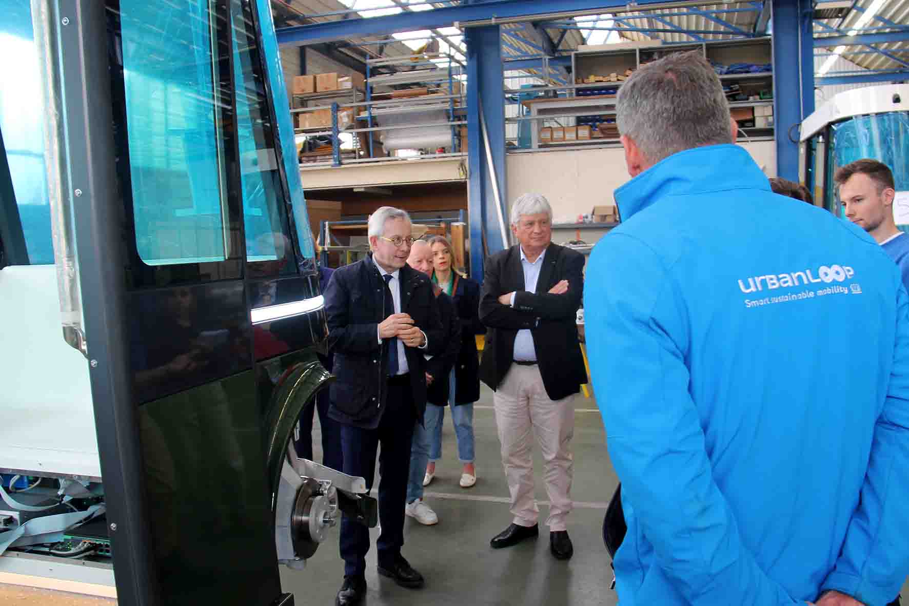 Le préfet de Meurthe-et-Moselle roule pour Urbanloop à Tomblaine