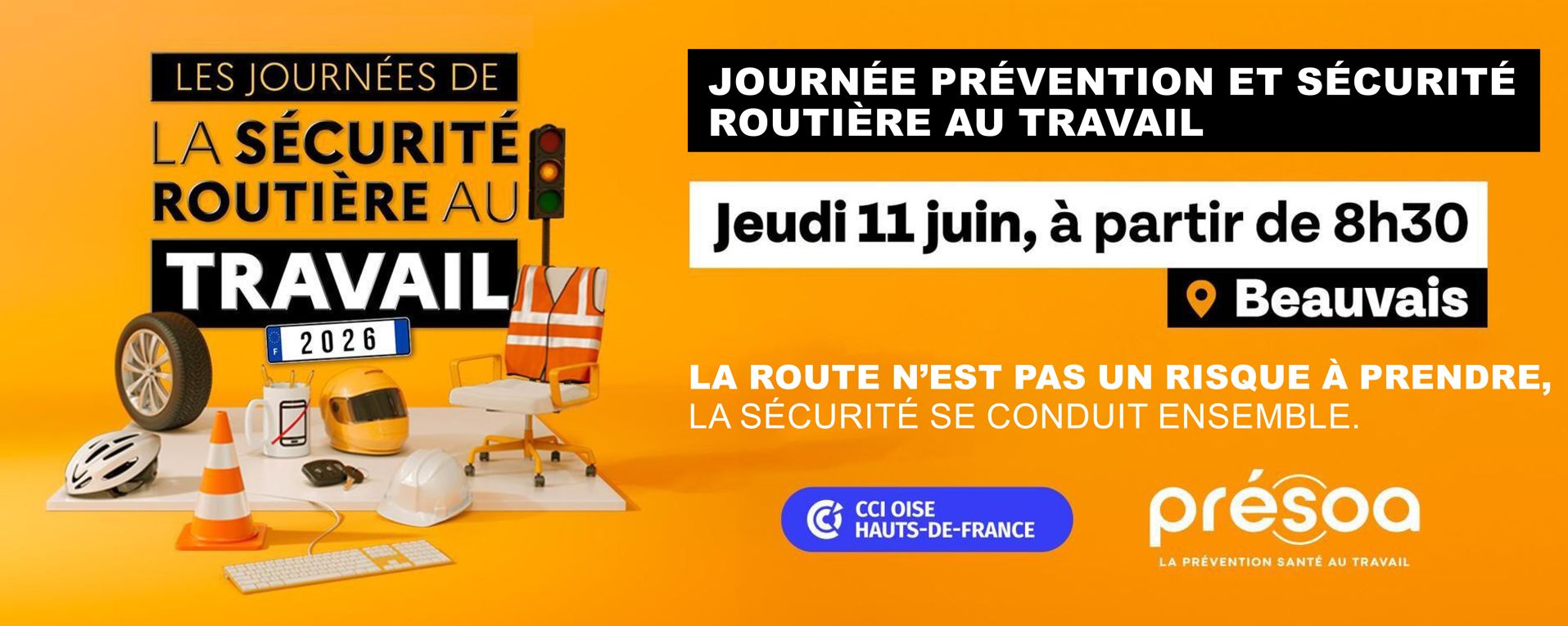 Beauvais : une journée dédiée à la prévention du risque routier professionnel