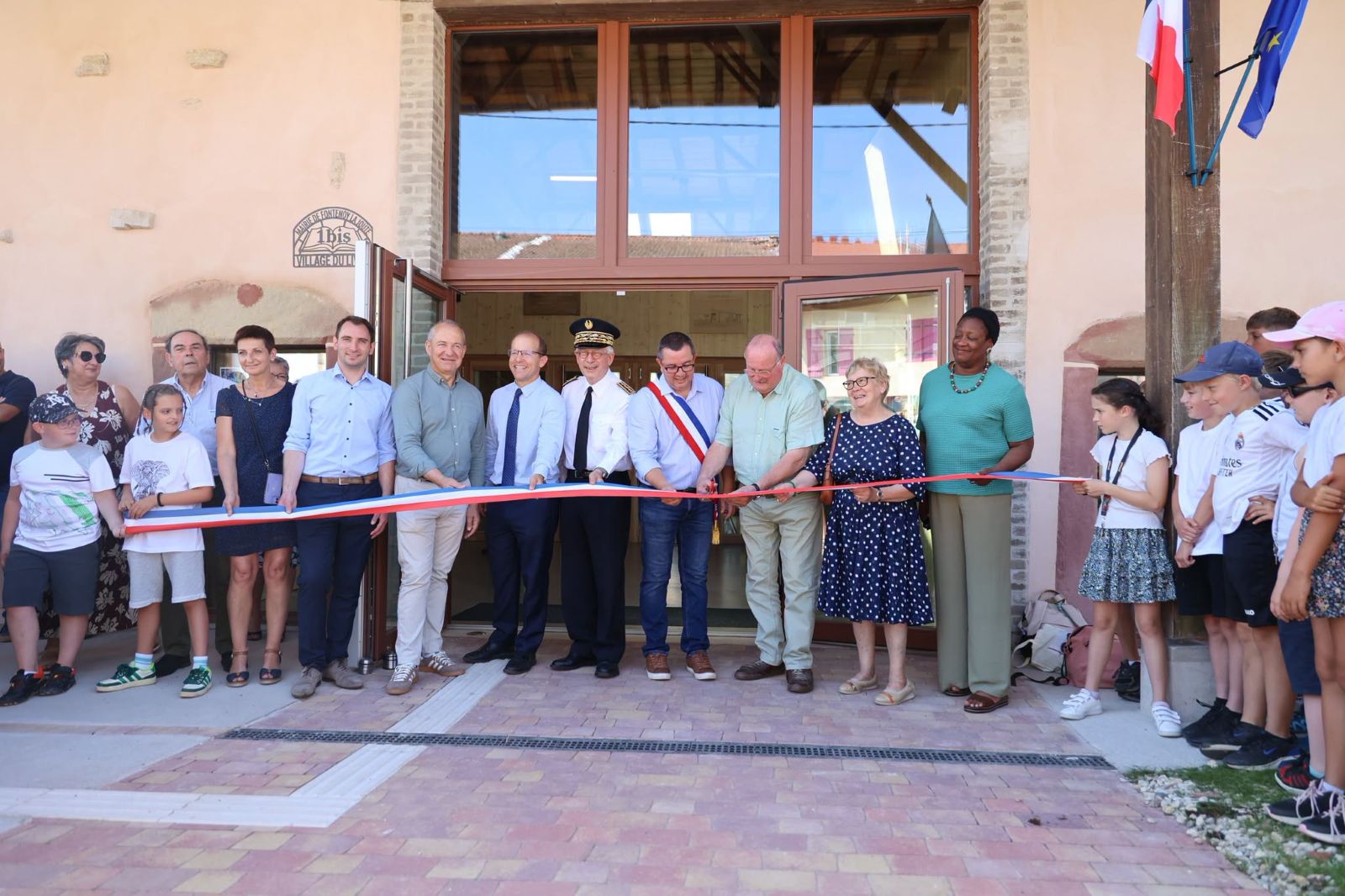 Fontenoy-la-Joûte : Michel Fournier, ministre chargé de la Ruralité inaugure un nouvel espace communal