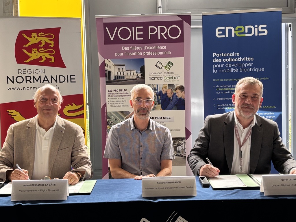 La Région Normandie et Enedis renouvellent leur partenariat