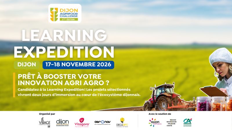 Dijon Agrifood Challenge : les candidatures sont ouvertes pour l'édition 2026