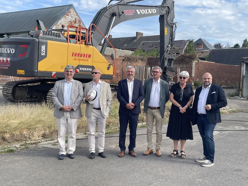 À Crèvecœur-le-Grand, la déconstruction du collège lance la transformation du centre-ville