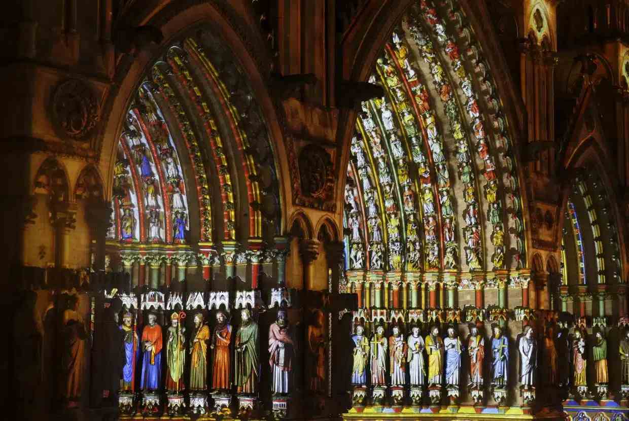 Amiens : Le spectacle Chroma revient illuminer la cathédrale