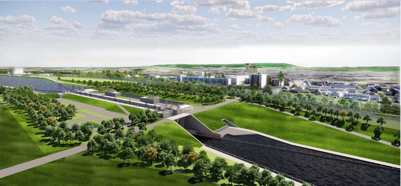 Canal Seine-Nord Europe : à Noyon, les premiers terrassement de l'écluse en préparation