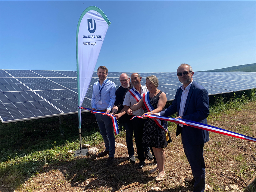 La centrale solaire de Colombier est inaugurée