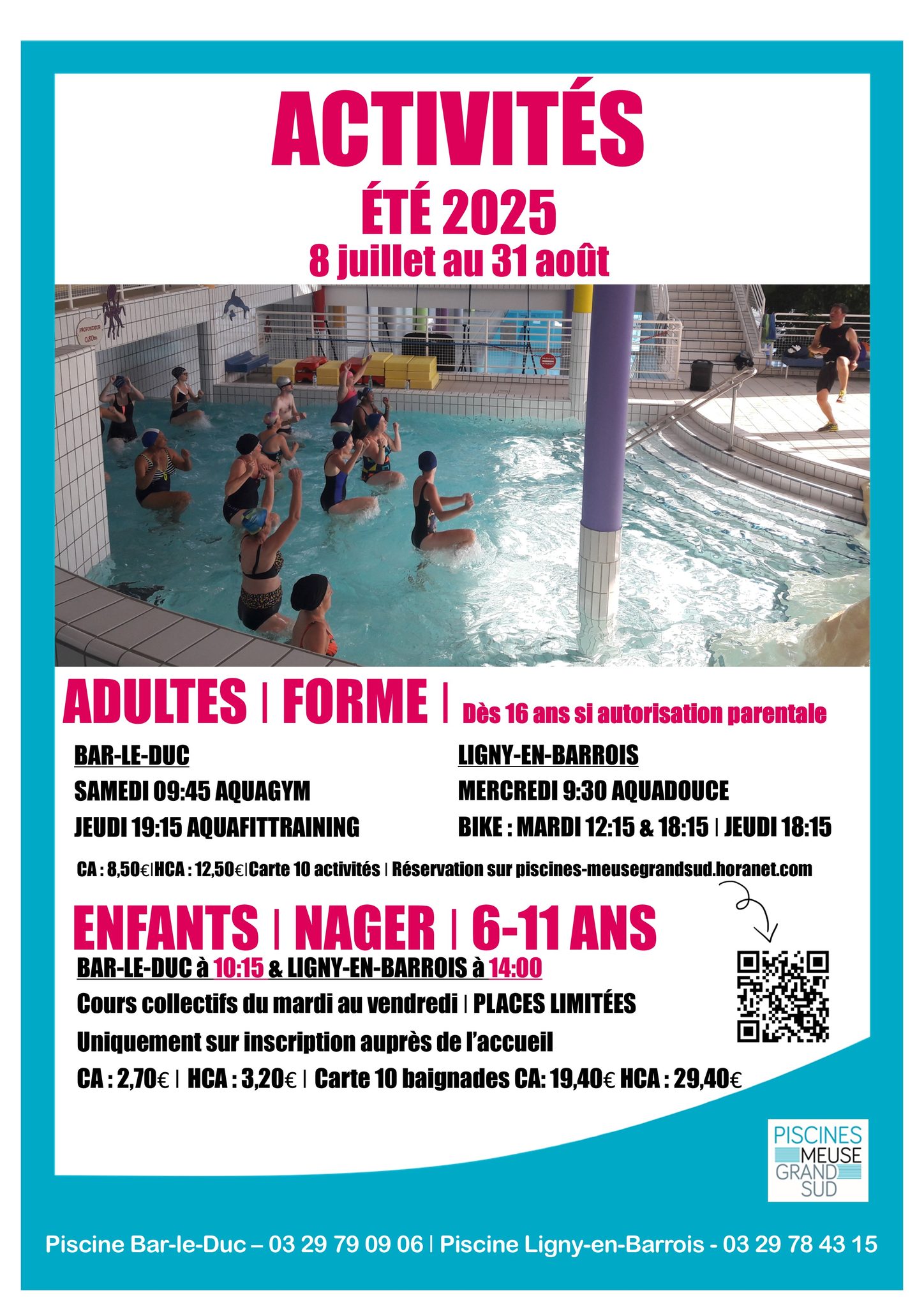 Un été sportif et rafraîchissant dans les piscines Meuse Grand Sud