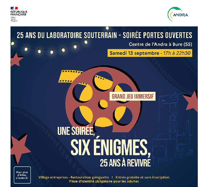 Soirée anniversaire des 25 ans du laboratoire souterrain à Bure 