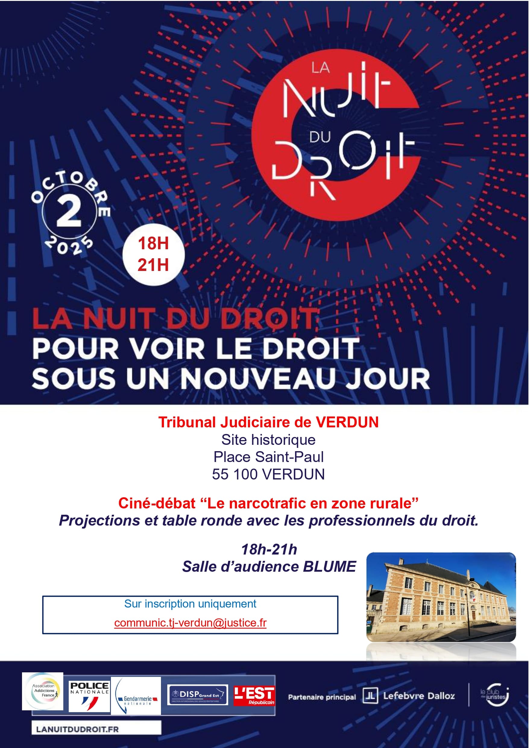 Verdun accueille la Nuit Du Droit : ciné-débat et échanges sur le narcotrafic le 2 octobre 