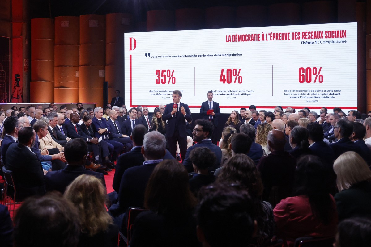 Réseaux sociaux, stratégie spatiale, agriculteurs en colère : Emmanuel Macron à Toulouse