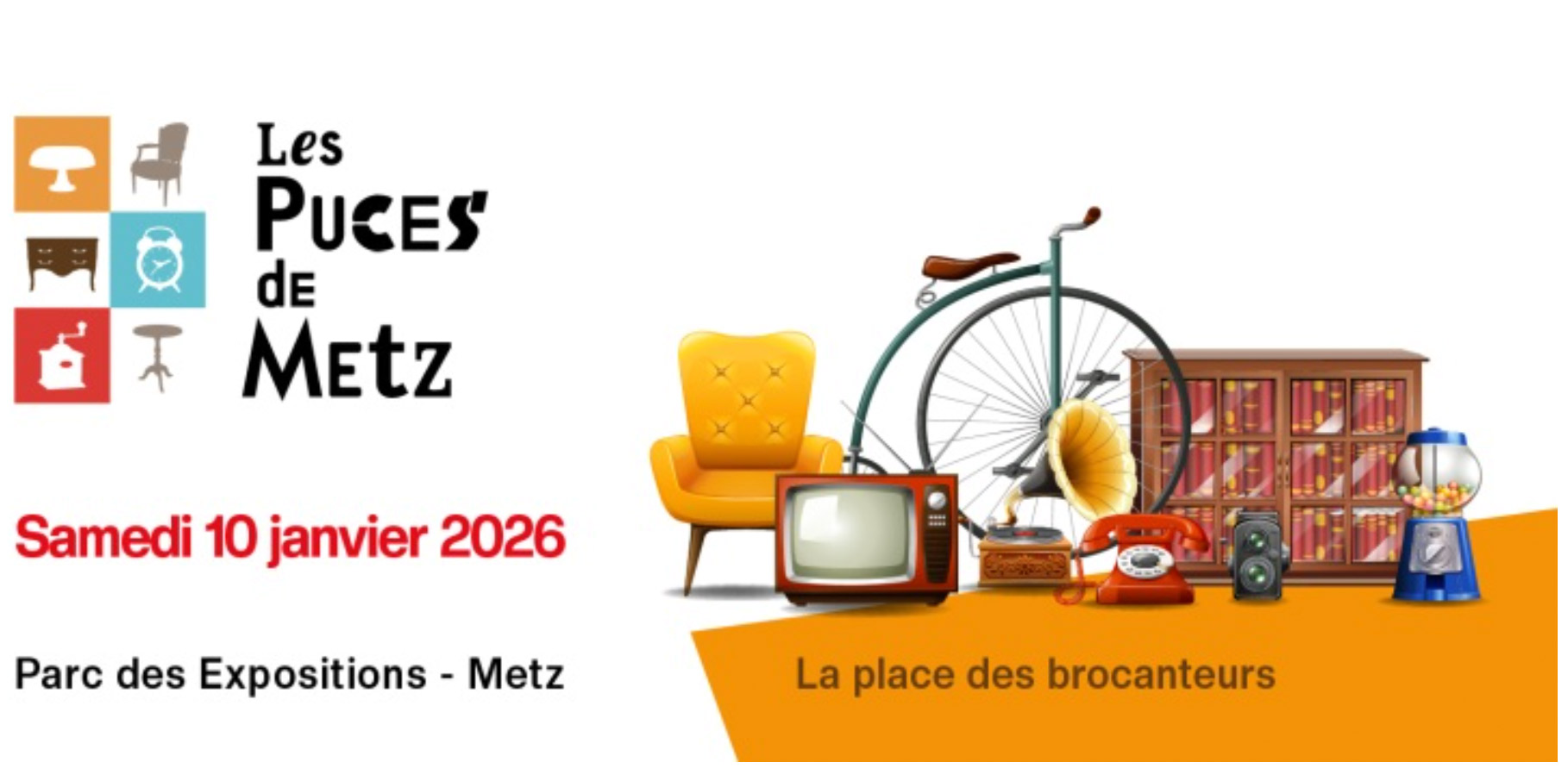 À Metz, les Puces sont de retour au parc des expositions les 10 et 11 janvier 2026