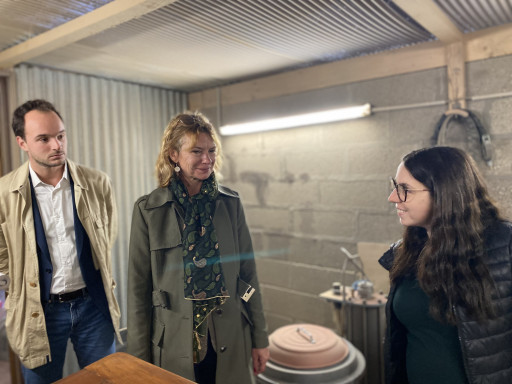 La présidente Christelle Hiver visite 2ème chance en baie de Somme