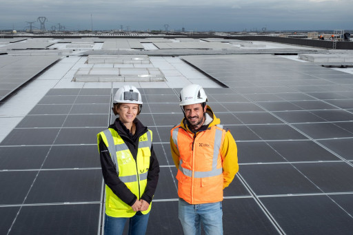 Idex monte la deuxième plus grande toiture solaire de France à Amiens Saint-Sauveur