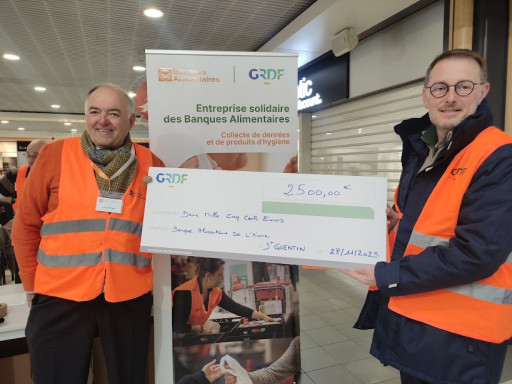 GRDF renforce son engagement social aux côtés de la Banque alimentaire de l’Aisne